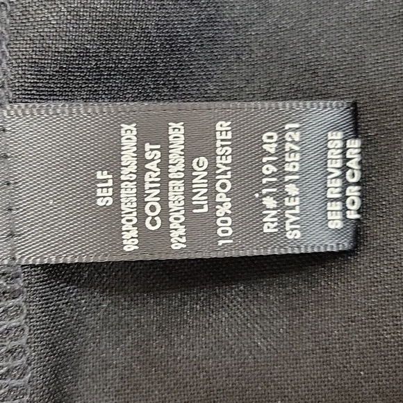 Guess Los Angeles Striped Black and White Long Sleeve Dress Fit And Flare XS New - Picture 6 of 7